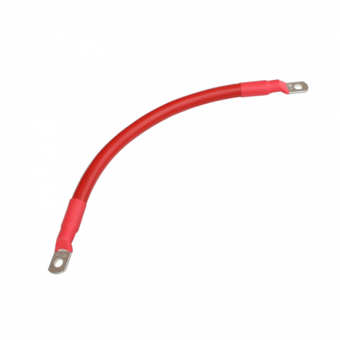 30cm 50mm2 heavy duty red battery cable link with eyelets to connect batteries