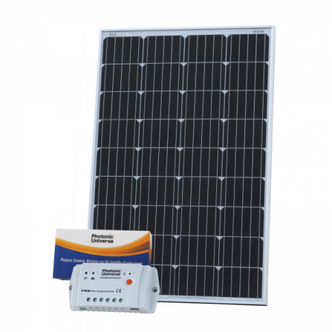 120W 12V solar charging kit with 10A controller and 5m cable