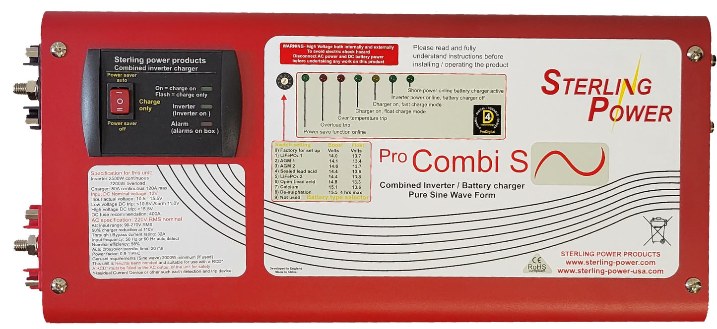 Pro Combi S Pure Sine Wave Inverter