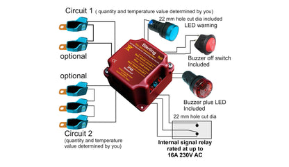 Digital Daisy Chain Temperature Alarm