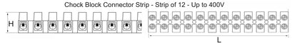 Connection Blocks Choc Block Style (12 stack) 3A | 10A | 20A | 60A | 100A 400V