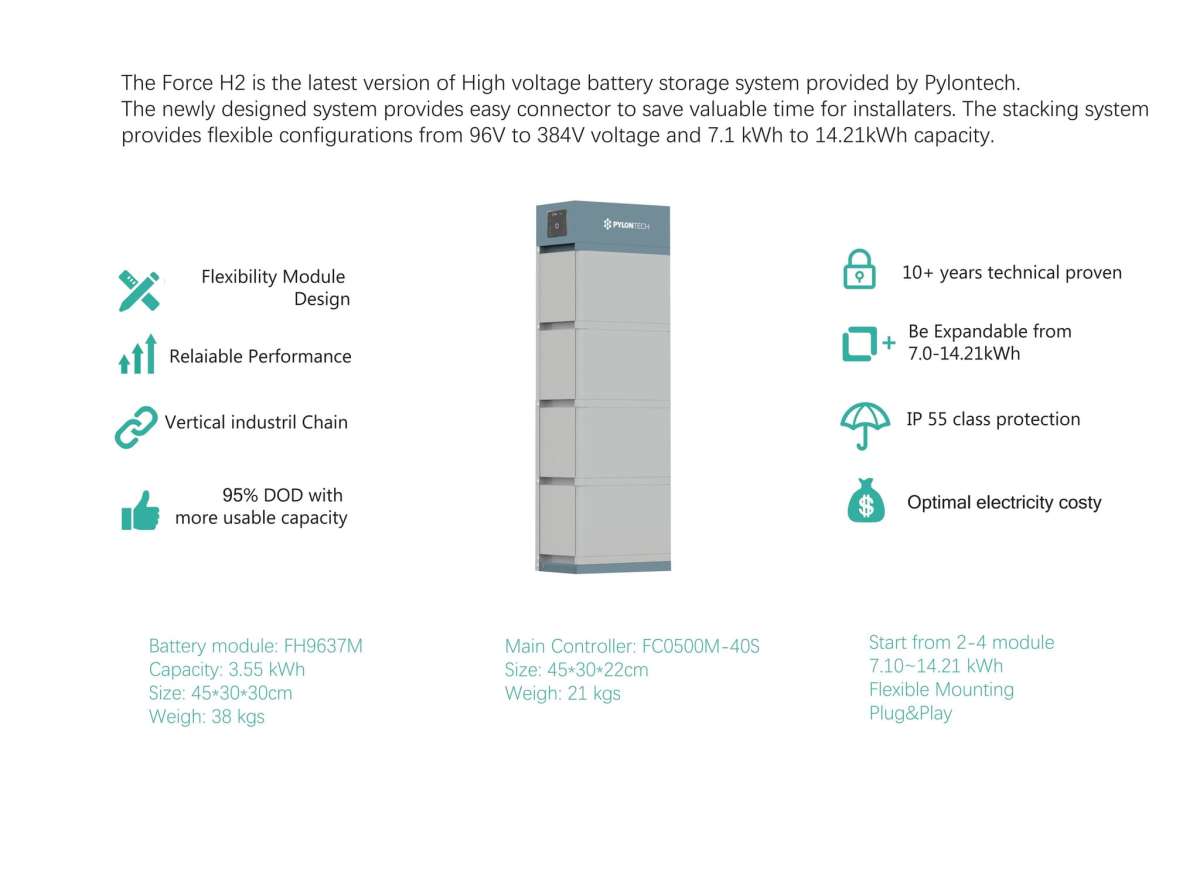 Pylon Force H2 3.55kWh Lithium Battery